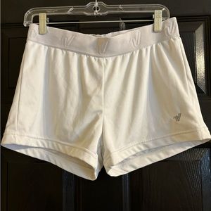 Varsity brand white athletic shorts